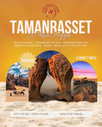 voyage de fin d'année a Tamanrasset Tassili Hoggar 