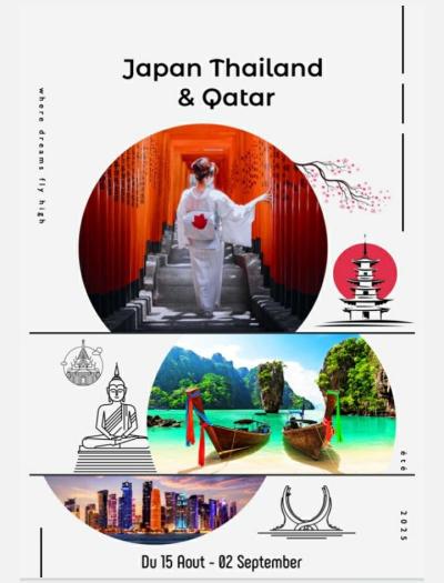 Combiné Japan/ Thaïlande/ Qatar été 2025