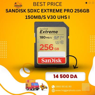 sandisk SDXC extreme pro 256gb 150mb/s C30 UHSI