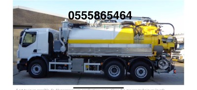 Camion, vidange débouchage, nettoyage