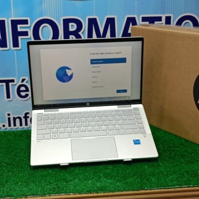  HP Pavilion x360 Inte core i3 1315u RAM 8Gb 256SSD ÉCRAN 14 FUL HD TACTIL ENeuf jamais utilisé 