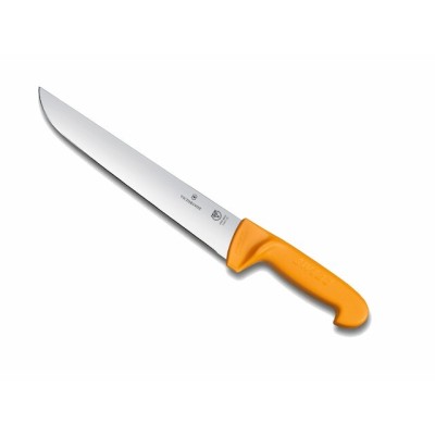 Couteau de boucher SWIBO lame 24 cm - manche grillon jaune (Code: ) VICTORINOX