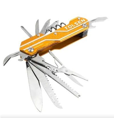 Couteau multifonctions 15en1 30048 tolsen 