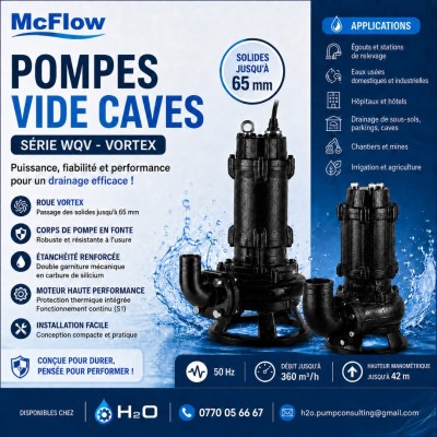 صناعة-و-تصنيع-pompe-vide-cave-eaux-chargees-marque-mc-flow-دار-البيضاء-الجزائر