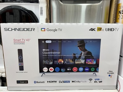 TV SCHNEIDER 43 pouces 4k Smart Google tv +démo intégré Bluetooth 49500 da