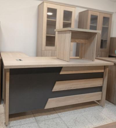 Ensemble de bureau motif ADIDAS (Bureau 1.60m + retour informatique + caisson + bahut + table basse)