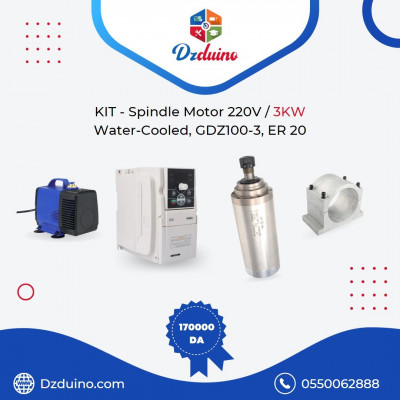 KIT - Water Cooled 220V-3KW Spindle 