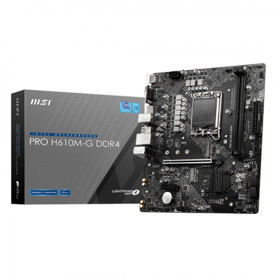 Carte mère MSI PRO H610M-G DDR4 Micro ATX Socket 1700 Intel H610 Express - 2x DDR4