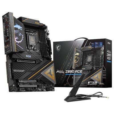 MSI MEG Z890 ACE - ATX SOCKET 1851- INTEL Z890 - 4X DDR5 - M.2 PCIE 5.0 - WI-FI 7 - DUAL LAN -BLACK 