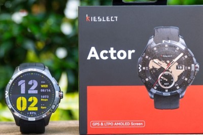 KIESLECT ACTOR SMARTWATCH - 1.6" AMOLED - BLUETOOTH - CERAMIC BEZEL - SPORTS MODE - ÉTANCHE - BLACK