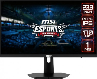 MSI G244F Écran PC Gaming 23.8" Full HD - IPS 1920x1080, 170Hz / 1ms , FreeSync Premium -HDMI-