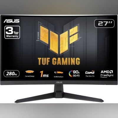 ECRAN ASUS TUF VG27VQM1B - GAMING 27" FHD - CURVED - 280HZ - 1MS - DALL VA - ADAPTIVE SYN - BLACK