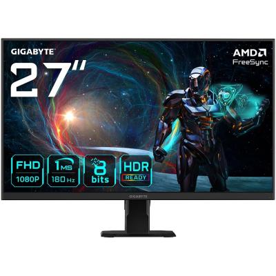 GIGABYTE GS27FA - GAMING MONITEUR 27" FHD - 180HZ - ULTRA FAST IPS - 1MS - AJUSTABLE - BLACK