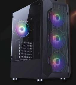 CONFIG AMD A520M DDR4 - RYZEN 5 4500 - 16G - 256GB - 400 W - SIROCCO ARGB 4 FANS - GEFORCE N210