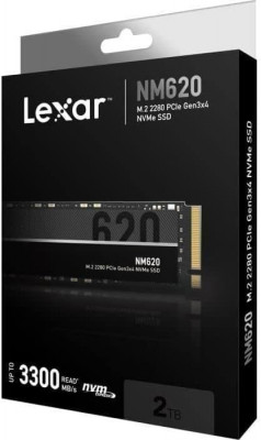 Lexar NM620 SSD 2To - Disque Interne - M.2 2280 PCIe Gen3x4 NVMe Jusqu'à 3500 Mo/s