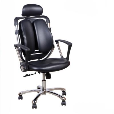 CHAISE OPÉRATEUR 291 - ERGONOMIQUE - DOSSIER AJUSTABLE - APPUI-TÊTE RÉGLABLE- BASE CHROMÉE - NOIR