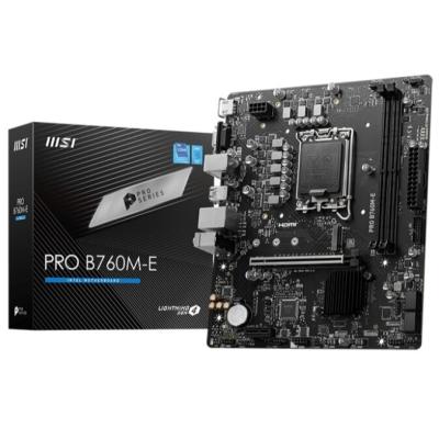 MSI PRO B760M-E DDR5 - CARTE MERE MICRO-ATX - 2xDDR5 - 1xM.2 - PCIE 4.0 - LGA 1700 - BLACK