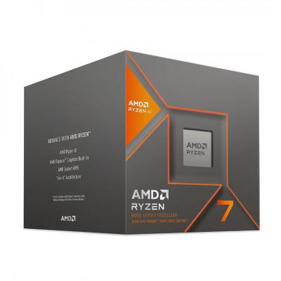 PROCESSEUR AMD RYZEN 7 8700G TRAY AVEC VENTILO- AM5 Socket- 24Mo CACHE- 8 COEURS- Up To 5.1GHz- 65W 