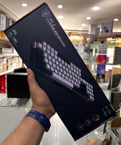 JEDEL KL-160 - CLAVIER GAMING MÉCANIQUE FILAIRE - RED SWITCH - RGB LIGHTING - 90% - QWERTY