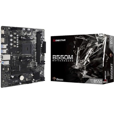 BIOSTAR B550MH - CARTE MÈRE MICRO-ATX - SOCKET AMD AM4 - 2 X DDR4 - SATA III - SLOT M.2 - BLACK