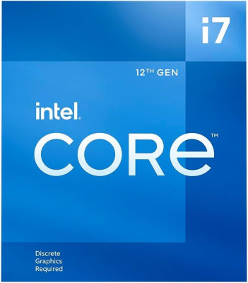Processeur Intel Core i7-12700F - 2.1 GHz - 4.9 GHz - 12-Core - 20Threads Socket 1700 L3 Cache 25MB 
