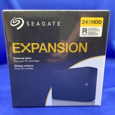 SEAGATE EXPANSION 24TB - USB 3.0 EXTERNAL HARD DRIVE - STKP24000400 - WINDOWS & MACOS - BLACK