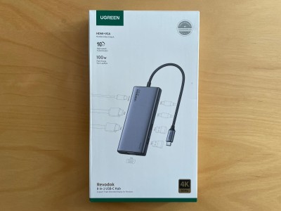 UGREEN REVODOK 8 IN 1 USB-C HUB - 4K 60 Hz - 2X USB-C PD - 2X HDMI - DP 10G BPS - USB C&A - TYPE C