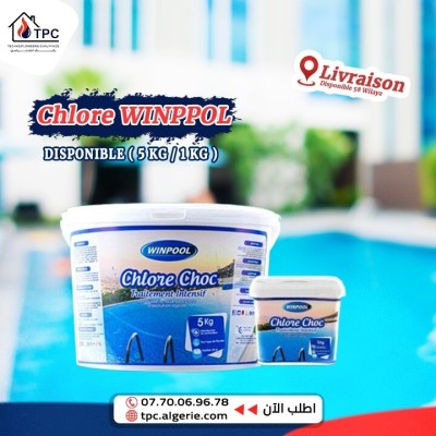 Chlore choc WINPOOL 1KG/5KG Produit nettoyage piscine
