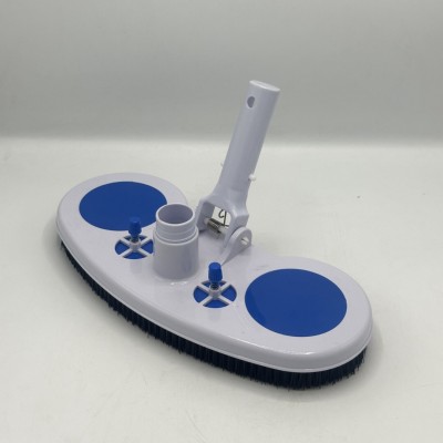 Balai de fond plastique courbé avec brosses