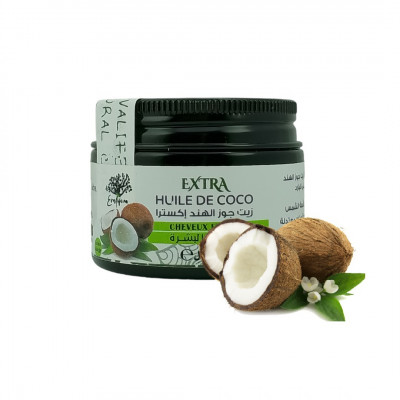 Huile de Noix de Coco Pressée à Froid Pure et 100% naturel Sans Additifs 30ml