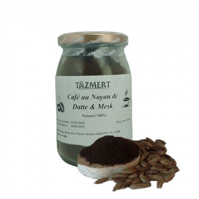 Café Noyaux de dattes 100% naturelles  sans additifs bocal de 200 gr 