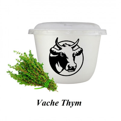 Fromage à tartiner à base de lait de vache au Thym