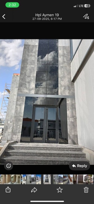 Façade ventile Alucobond HPL mur rideau et terre cuite