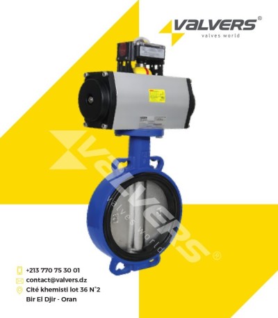 VANNE PAPILLON MOTORISÉE PNEUMATIQUE VALVERS
