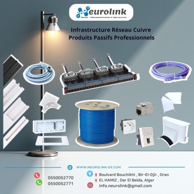 Matériel de Câblage & Accessoires Réseau Professionnels