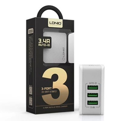 CHARGEUR LDNIO A3303 3.4A 3USB