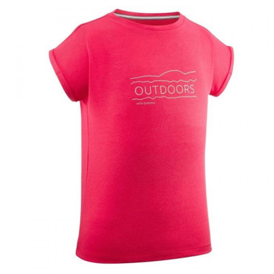 hauts-et-t-shirts-decathlon-shirt-fille-de-randonnee-mh100-rose-alger-centre-algerie