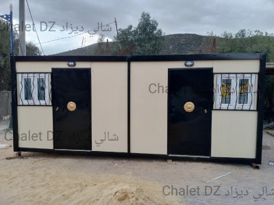 Chalet Cabine préfabriqués 3x6 barreaudage bombée