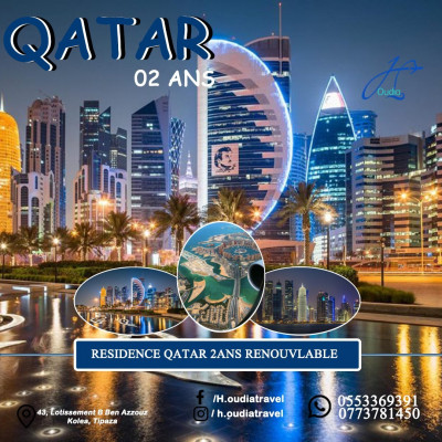 reservations-visa-residence-qatar-2ans-blida-alger-centre-boumerdes-kolea-algerie