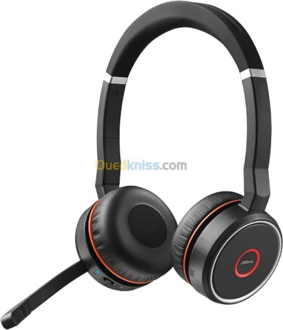  JABRA EVOLVE 75 SE - MICRO-CASQUE SANS FIL - STÉRÉO PRO - 3 MICROS - BLUETOOTH - 8 APPAREILS