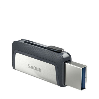 SanDisk Ultra 64 GB Dual DriveType-C USB 3.0 Flash, Silver