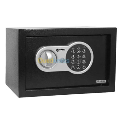 COFFRE FORT SE-S20EV - ACIER DURABLE - 32x22x22 cm - PANNEAU ÉLECTRONIQUE - SÉCURITÉ MAXIMALE -NOIR