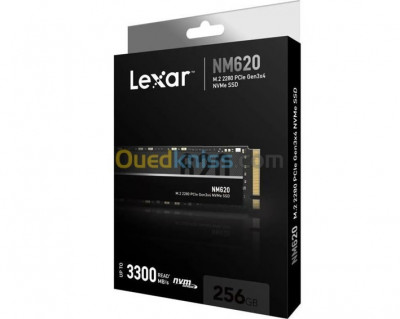 LEXAR NM620 256Go - SSD M.2 - Disque Dur Interne - NVMe - Jusqu'à 3500 Mo/S