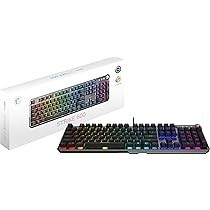MSI STRIKE 600 - CLAVIER GAMING - SILENT SWITCHES - ERGONOMIC KEYCAPS - MYSTIC - USB 2.0 - BLACK