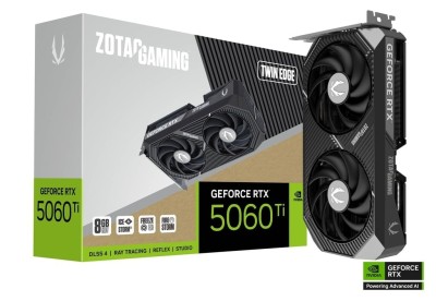 ZOTAC GAMING GEFORCE RTX 5060 TI TWIN EDGE - 16GB GDDR6 4k - DLSS 4 - RAY TRACING - REFLEX - BLACK