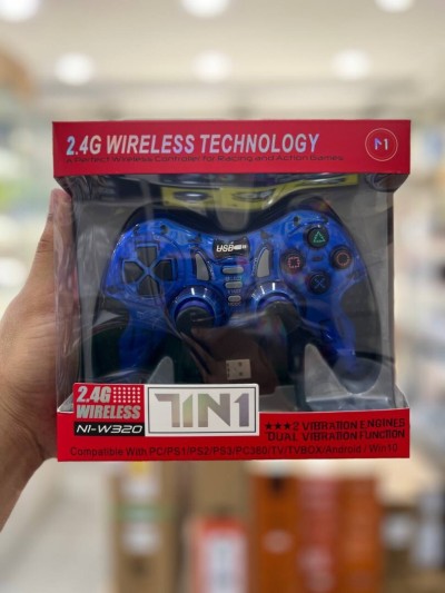 HAVIT HV-W320 - MANETTE DE JEU SANS FIL 2.4GHz - DOUBLE VIBRATION - ERGO - COMPATIBLE PC & ANDROID