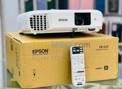 EPSON EB-E20 Vidéoprojecteur 3LCD - Résolution XGA - 3400 Lumens - HDMI/VGA/USB - Haut-Parleur