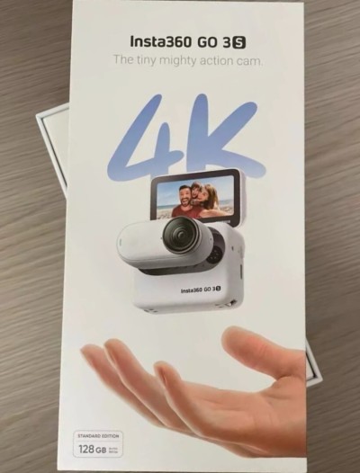 INSTA360 GO 3S 128GB - CAMÉRA VLOG 4K - MONTAGE PARTOUT - STABILISATION - ÉTANCHE À 10M - ÉDITION IA