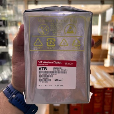 WD RED PRO NAS WARE 8TB - DISQUE DUR HDD 3.5" - 7200 RPM - SATA 6 GB/S - 256MB CACHE - WD8005FFBX