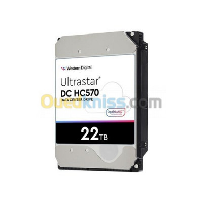 WD Ultrastar DC HC570 - 22 To HDD - Disque Dur Serveur 3.5 - 7200 RPM - 512 Mo - SATA 6Gb